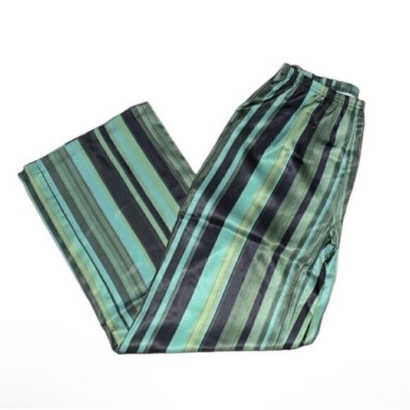 Plush Revolve Striped Green & Black Pants Vest Set(Size Small) - Picture 6 of 8